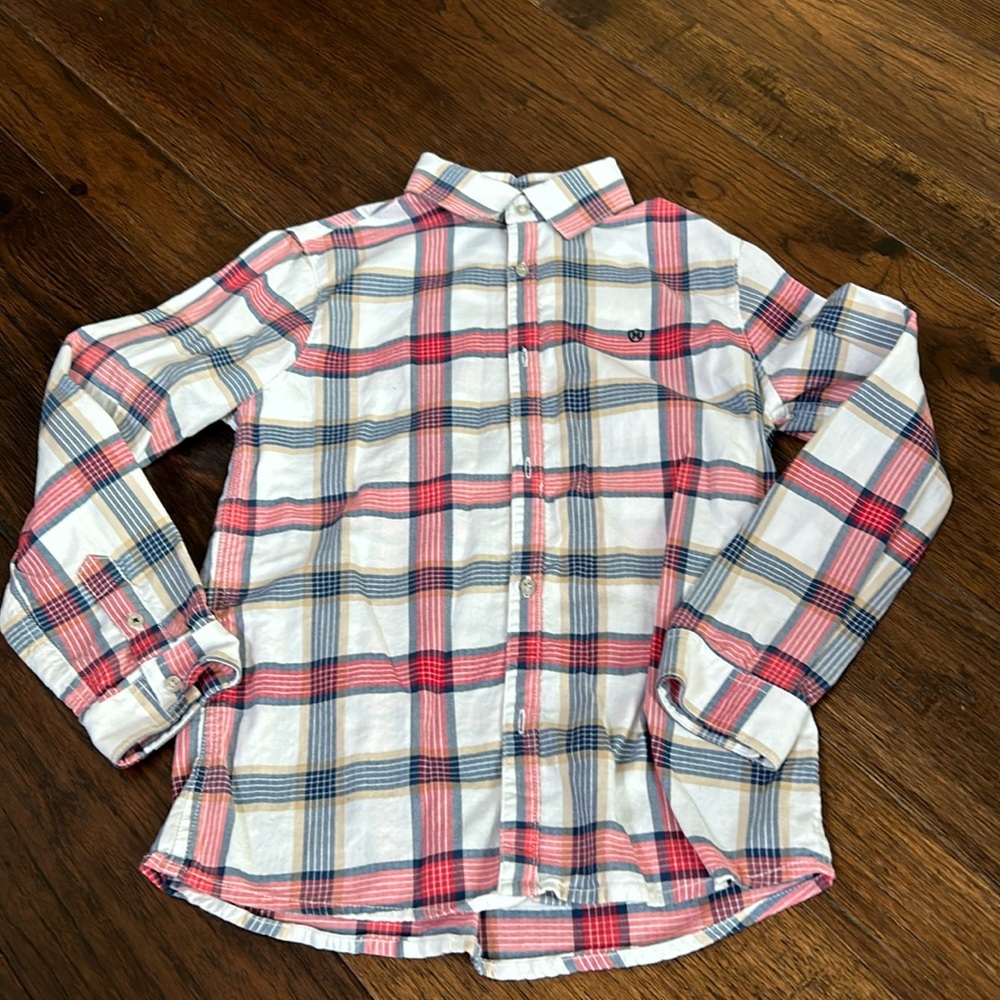 Mayoral plaid button down. Size 9